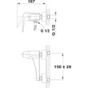 Смеситель TEKA Deia 402316200 для душа