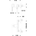 Смеситель TEKA Petra 812316200 для душа