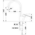 Смеситель TEKA Salina 279956210 для кухонной мойки