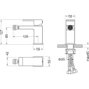 Смеситель Timo Selene 2062/00F для биде, хром