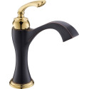 Смеситель Timo Unari 7501/04F black antique, для раковины