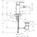 Смеситель VitrA Minimax S A41988EXP для биде