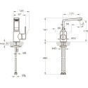 Смеситель VitrA Suit L A42466EXP для раковины