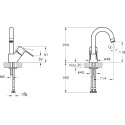 Смеситель VitrA Win S A42584EXP для раковины