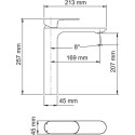 Смеситель Wasserkraft Dinkel 5803H для раковины