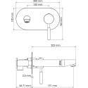 Смеситель Wasserkraft Main 4130 С ВНУТРЕННЕЙ ЧАСТЬЮ, для раковины