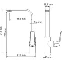 Смеситель Wasserkraft Neime 1907 для кухонной мойки