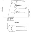 Смеситель Wasserkraft Rhin 4403 для раковины
