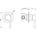 Смеситель Webert DoReMi DR880101015 С ВНУТРЕННЕЙ ЧАСТЬЮ, хром