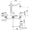 Смеситель Webert Dorian DO750202015 для раковины