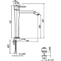 Смеситель Webert Opera moderna OE830402015 хром, для раковины