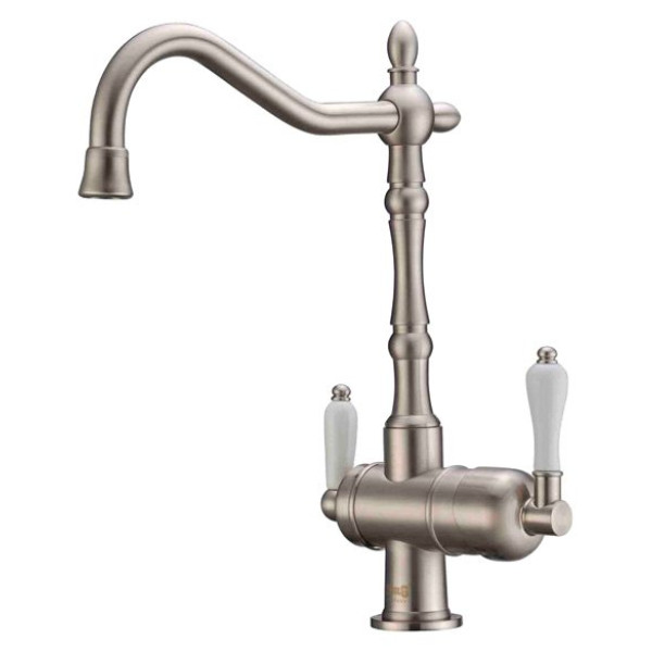 Смеситель Zorg Clean Water ZR 326 YF nickel для кухонной мойки