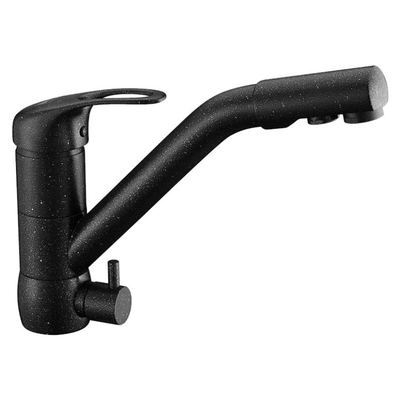 Смеситель Zorg Clean Water ZR 400 KF-12 черный металл для кухонной мойки