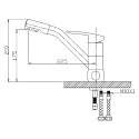 Смеситель Zorg Clean Water ZR 400 KF-12 черный металл для кухонной мойки