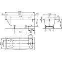 Стальная ванна Kaldewei Cayono 750