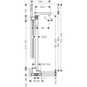 Термостат Axor Citterio E 36416000 С ВНУТРЕННЕЙ ЧАСТЬЮ, напольный