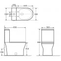 Унитаз-компакт Aquanet Roll 2-C