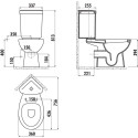 Унитаз-компакт Creavit Corner SD311 угловой