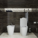 Унитаз-компакт Laufen Kartell 8.2433.7.000.000.1 безободковый, с микролифтом