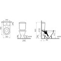 Унитаз-компакт Norm Blum Duroplast 9839B099-7202 с микролифтом