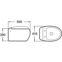 Унитаз подвесной SantiLine SL-5001 с микролифтом