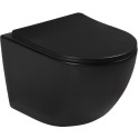 Унитаз подвесной SantiLine SL-5018B безободковый, с микролифтом