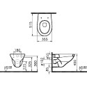 Унитаз подвесной VitrA Arkitekt 6107B003-0075