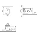 Унитаз подвесной VitrA S50 7740B003-0075 безободковый