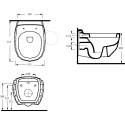 Унитаз подвесной beWash Bekinger 87303201 с сиденьем микролифт белый