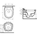 Унитаз подвесной beWash Bekinger 87303206 с сиденьем микролифт черный