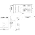 Верхний душ Bossini Syncro-Neb 3 Sprays I00590.030 хром