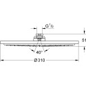 Верхний душ Grohe Rainshower Cosmopolitan 310 27477000