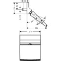 Верхний душ Hansgrohe Raindance 150 1jet 26443000 Rainfall Stream