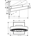 Верхний душ Hansgrohe Rainfinity 250 26233000 хром