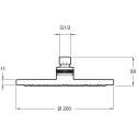 Верхний душ Jacob Delafon Brive E21755-CP
