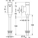 Cмывное устройство для писсуаров Grohe Rondo 37346000