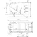 Акриловая ванна Abber AB9000 C L