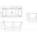 Акриловая ванна Abber AB9224-1.6