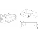 Акриловая ванна Bas Мартиника 160x85 L