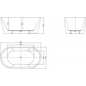 Акриловая ванна BelBagno BB202-1600-800