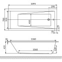 Акриловая ванна Excellent Wave Slim WAEX.WAV15S.SOFT 150x70 см