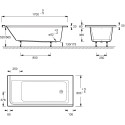 Акриловая ванна Jacob Delafon Formilia 170x80 R