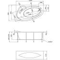 Акриловая ванна Marka One Julianna 160x95 L