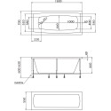 Акриловая ванна Marka One Viola 150x70