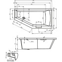 Акриловая ванна Riho Geta 170x90 L