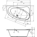 Акриловая ванна Riho Lyra 153x100 L