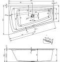 Акриловая ванна Riho Still Smart 170х110 R