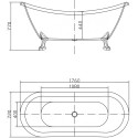Акриловая ванна Swedbe Vita 8819GO
