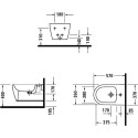 Биде подвесное Duravit ME by Starck 228815