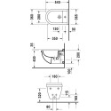 Биде подвесное Duravit Starck 3 228015